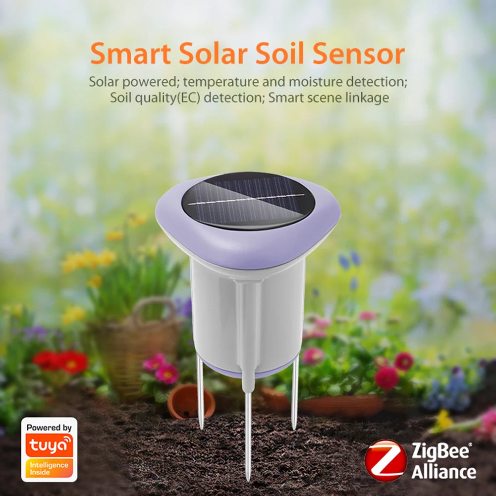 Smart Solar Soil Sensor Planting Temperature and Humidity Meter