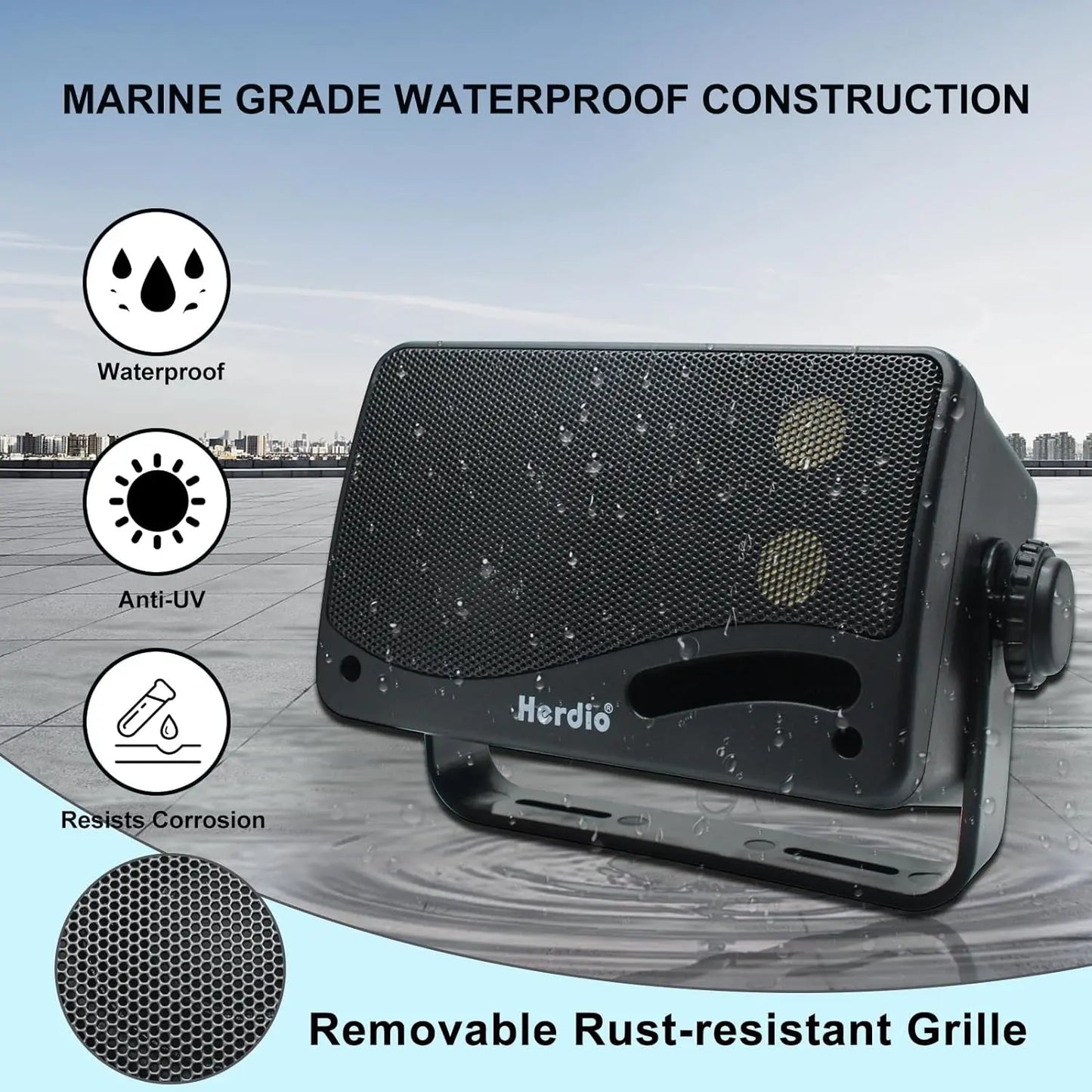 3.5'' Passive Outdoor Wired Waterproof Speakers