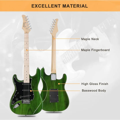 Full Size Electric Guitar with Built-in 20W Amplifier