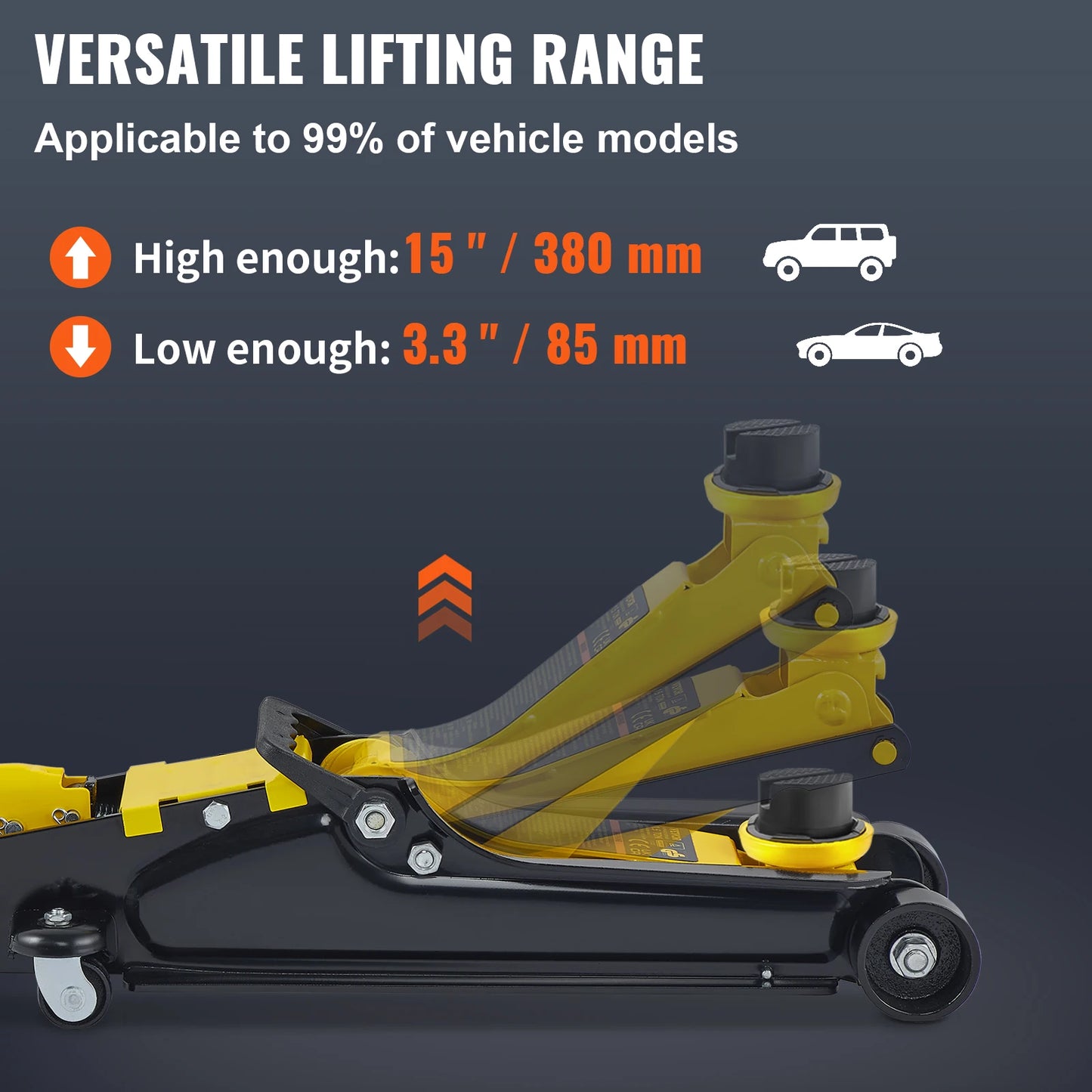 2.5T Floor Hydraulic Low Profile Floor Jack