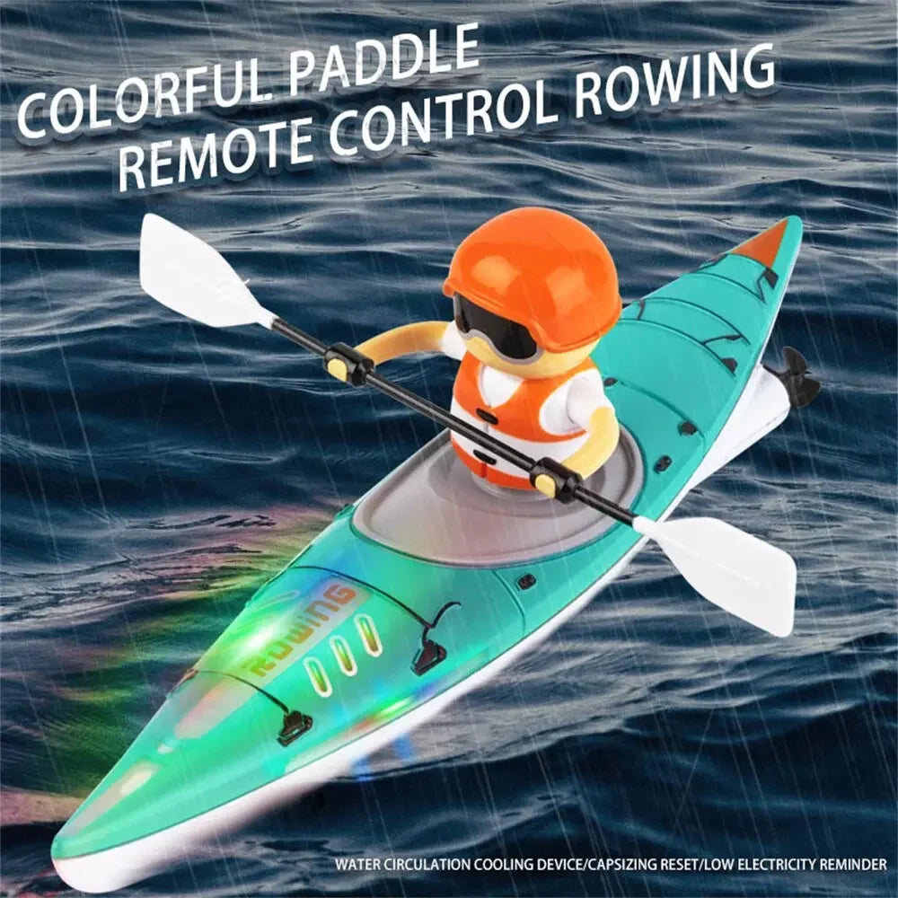RC Kayak Rowing Boat Paddling Water Competition Outdoor Toy