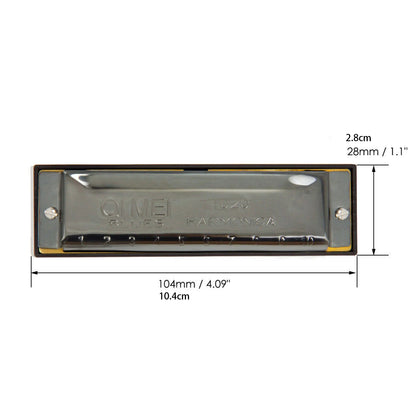 Harmonica Key of C 10 Hole Diatonic Harmonica