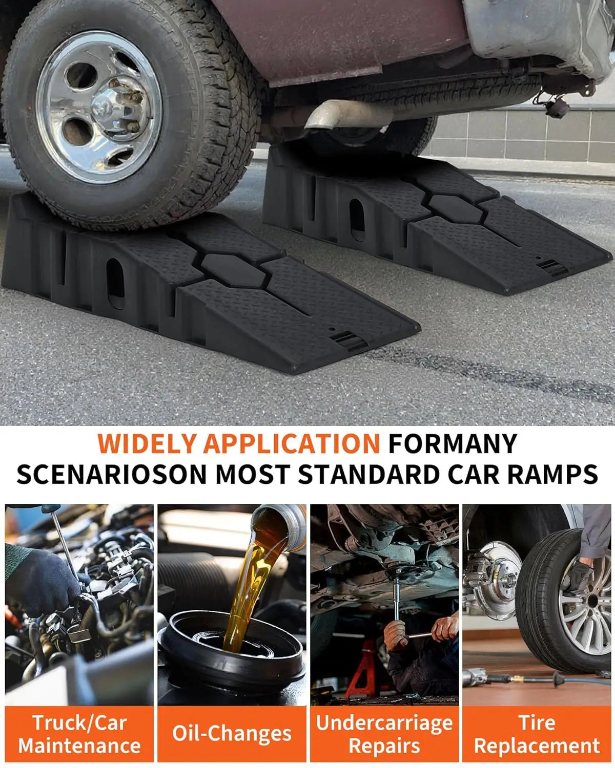 5T Portable Low Profile Car Ramps