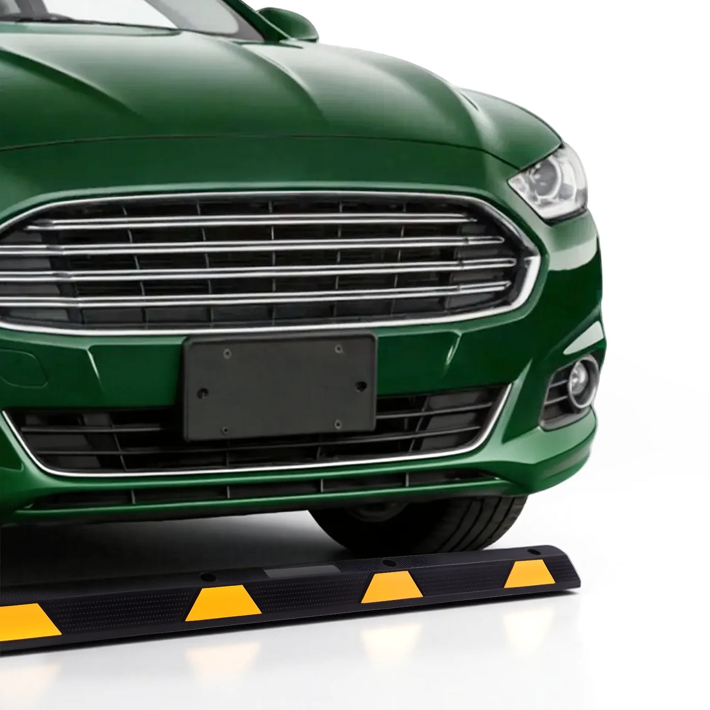 72in Car Parking Stopper W/ Yellow Reflective Stripes