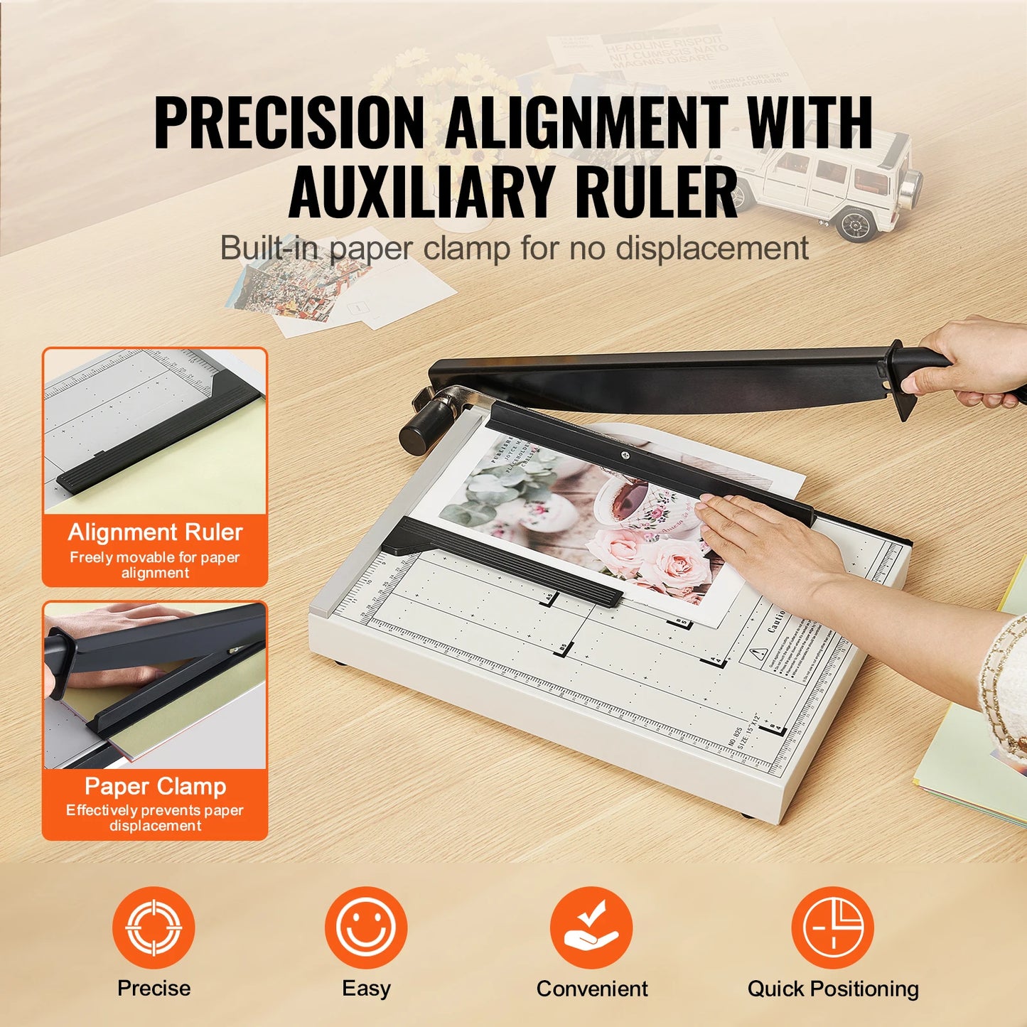 Paper Cutter Guillotine Trimmer 15"/18" Cut Length