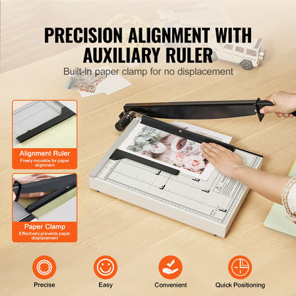 Paper Cutter Guillotine Trimmer 15"/18" Cut Length
