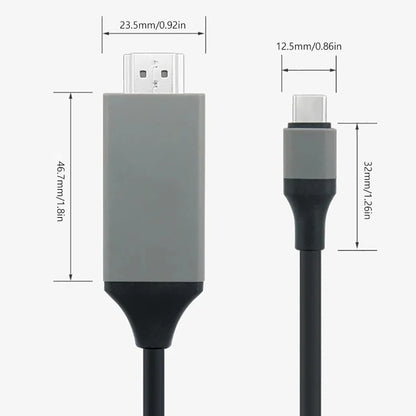 Type-C To HDMI-compatible Adapter Cable