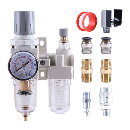 Pneumatic Pressure Regulator With Combo Oil & Water Separator