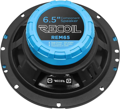 6.5-Inch Car Audio Component Speaker System