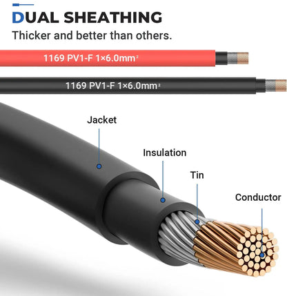 1 Pair Solar Connector Cables