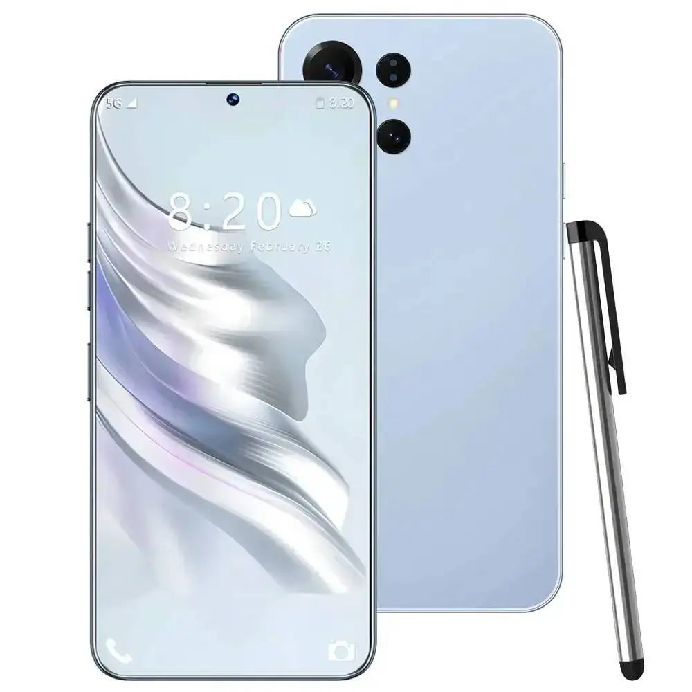 S26 Ultra Original Android Global Version 7.3Inch HD 4G 5G Dual SIM Card Facial Recognition Function 7800Mah Battery