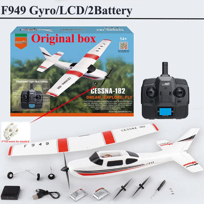 RC Airplane F949 2.4G 3D6G 3Ch Fixed Wing Plane Digital Servo With Gyroscope