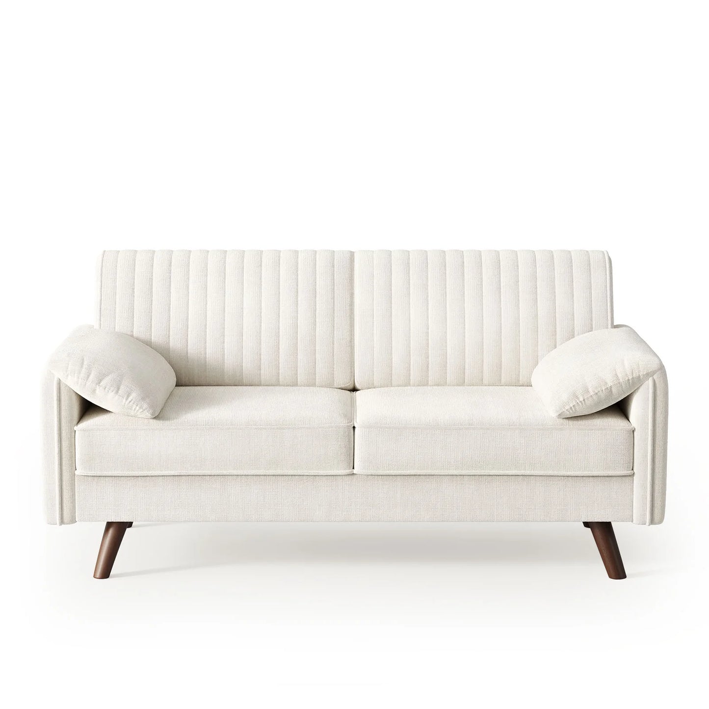 64.5" Loveseat Sofa, Chenille Covered Loveseat for Living Room and Small Spaces