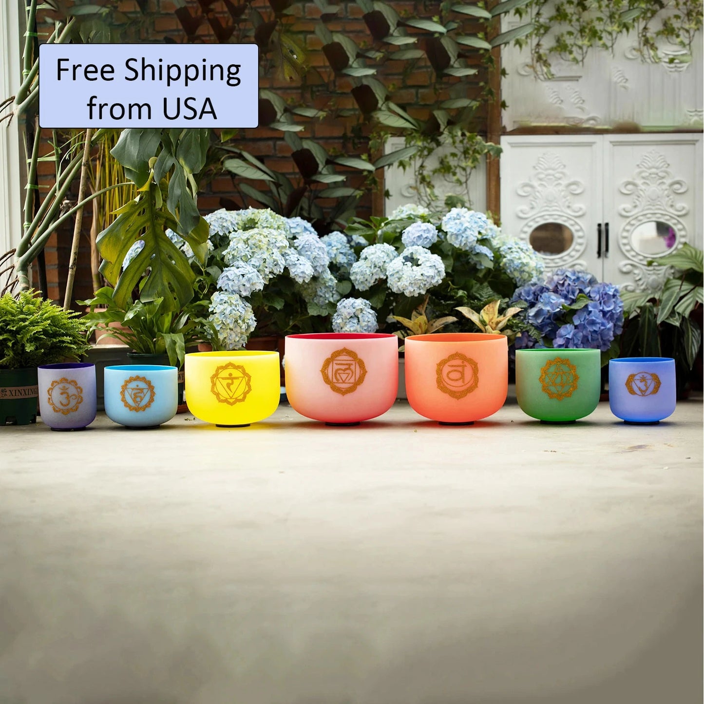 7-12 or 6-12 Inch Crystal Singing Bowls