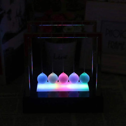 Newtons Swing Ball LED Light Up Desk Toy