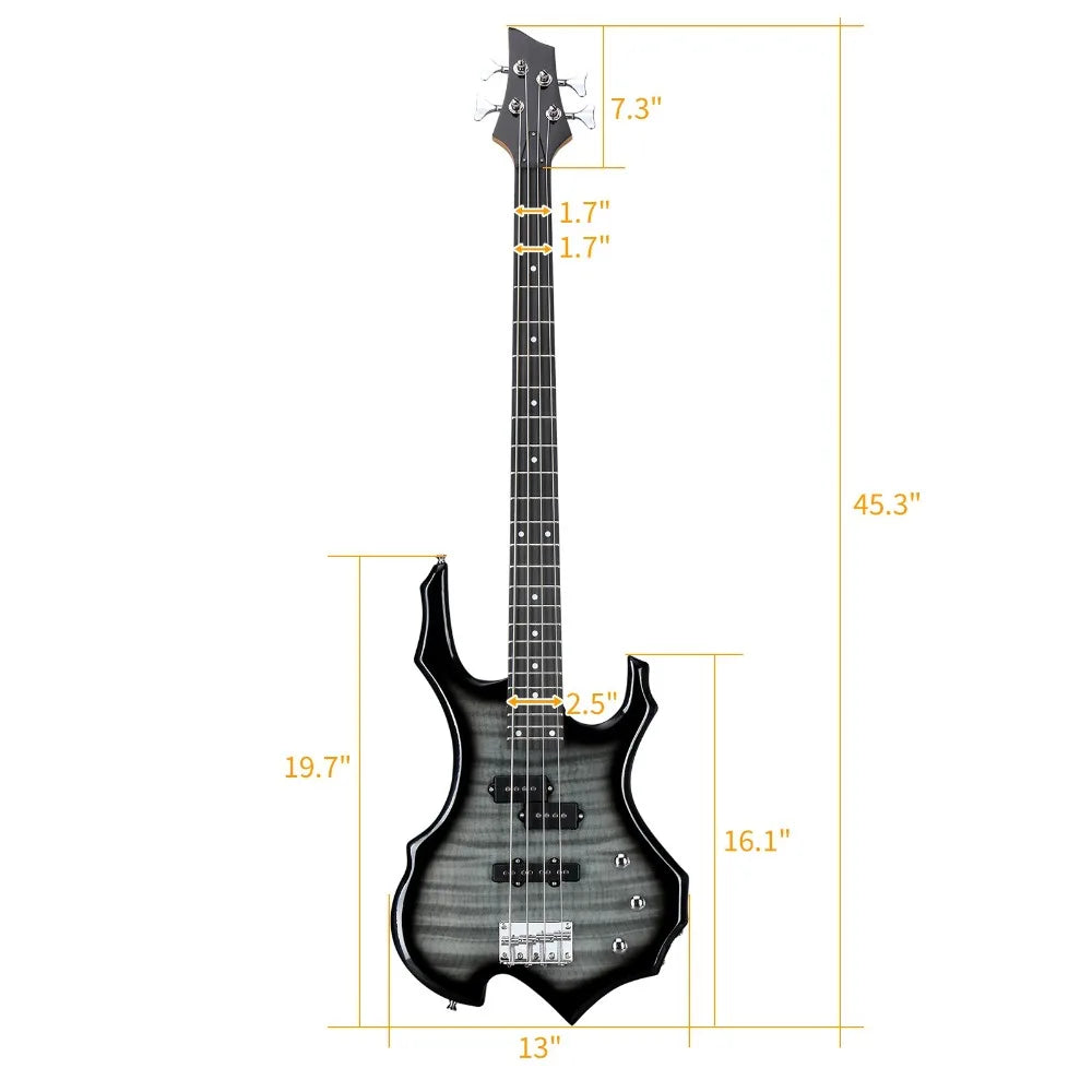 46" Full Size Electric Bass Guitar