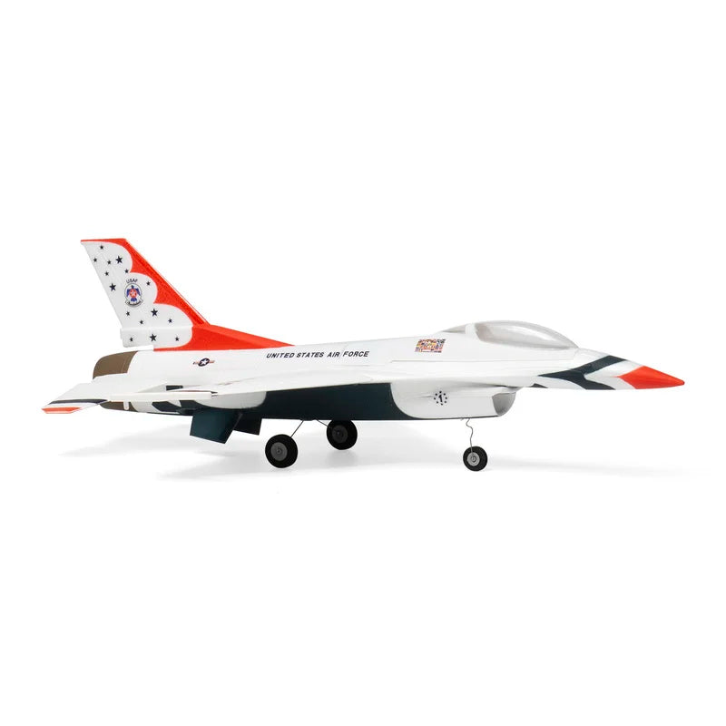 RC F-16 Thunderbirds Micro Scale Jet RC Airplane 30mm Ducted Fan 2S Battery Gyro Stabilization