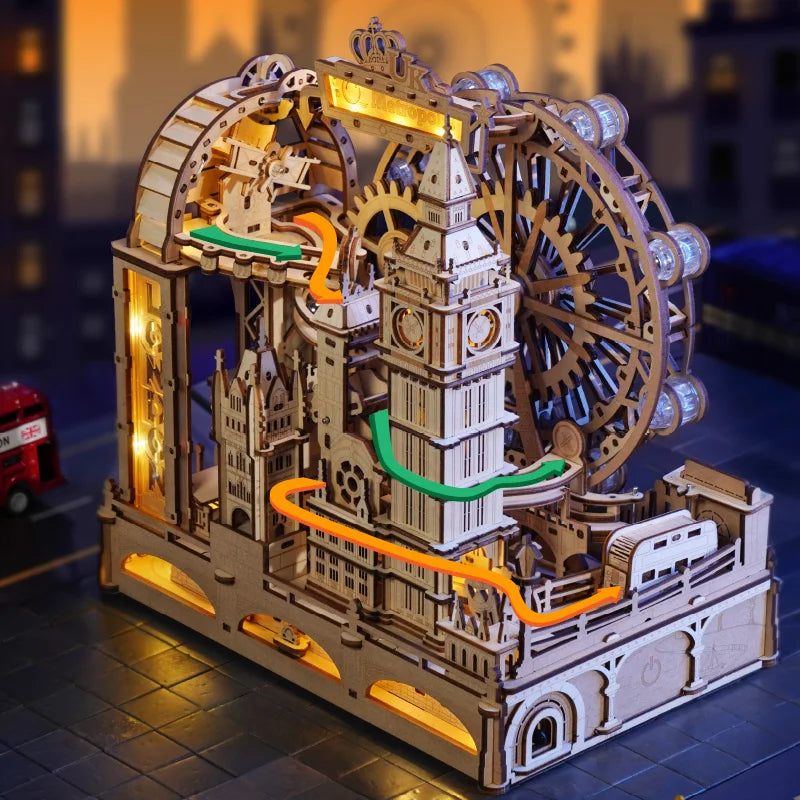 Travel London Marble Run Interactive 3D Wooden Puzzle