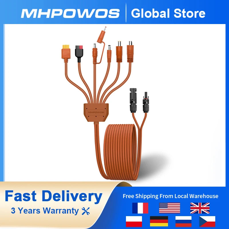 Solar Photovoltaic Panel Adaptor Cable