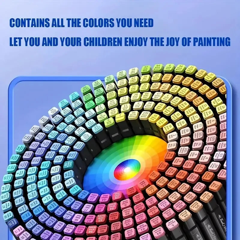 48 Colors Dual Tip Art Markers for  Adult Coloring Book