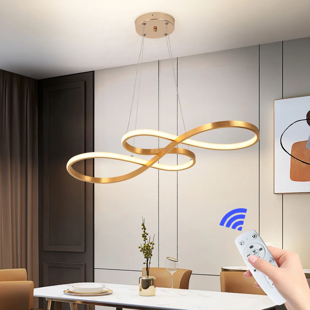 Nordic LED Pendant Ceiling Light - Art Design Minimalist Hanging Light Fixture Indoor Lighting