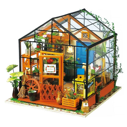 Miniature Greenhouse Wooden Kit