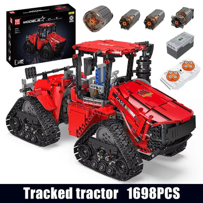 RC MOC-35270 Pneumatic Crawler Tractor Building Block Set by Mould King