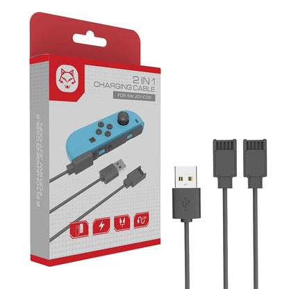 Charging Cable for Joycon Controller 2.5M Portable Charger Cable Travel Charging Cables for Switch Controller Charger