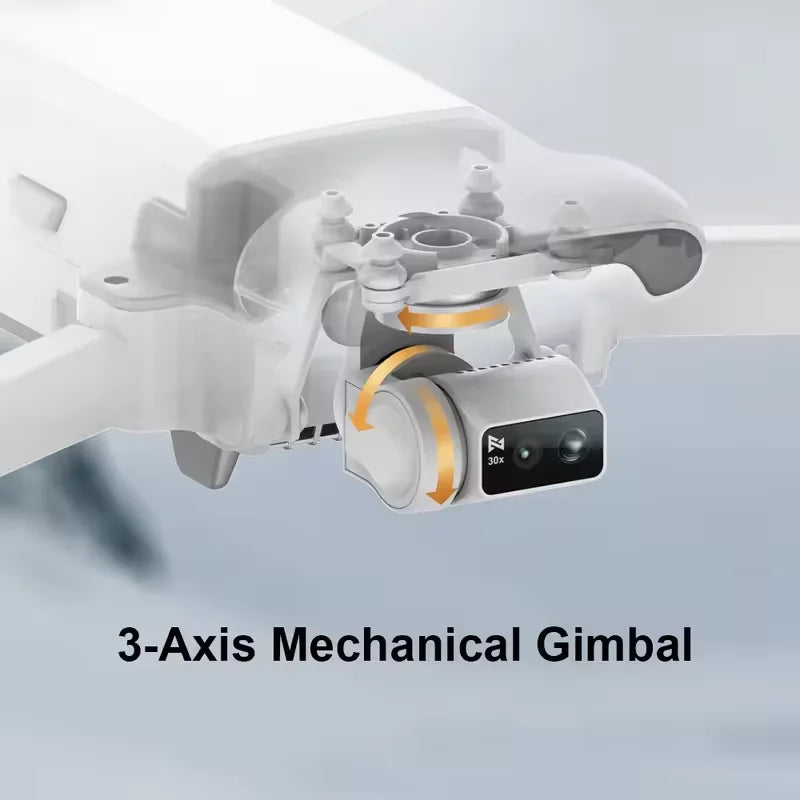 RC Quadcopter Tele Max 4K Professional Drone 3-Axis Gimbal with Wide-Angle 30x Hybrid Zoom AI Super Night Mode