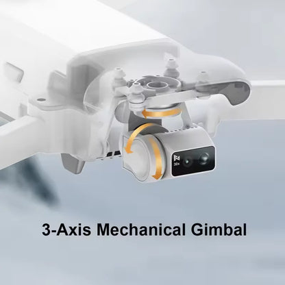 RC Quadcopter Tele Max 4K Professional Drone 3-Axis Gimbal with Wide-Angle 30x Hybrid Zoom AI Super Night Mode