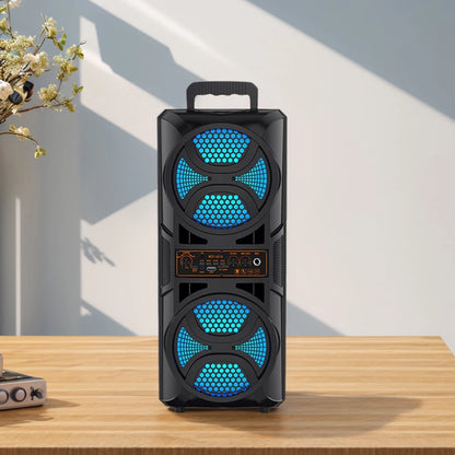 BT Portable Speaker with Double Subwoofer