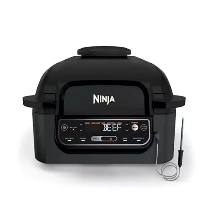 Ninja 4in1 Indoor Grill with 4 Quart Air Fryer for Healthy Cooking