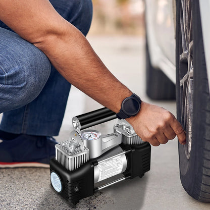 12V Portable Dual Cylinder Air Pump