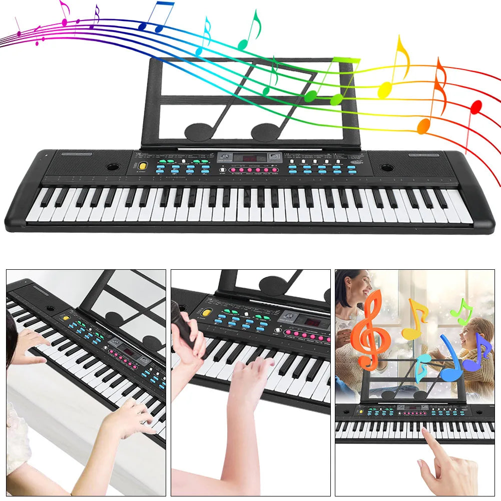 61 Key Electronic Organ with Microphone