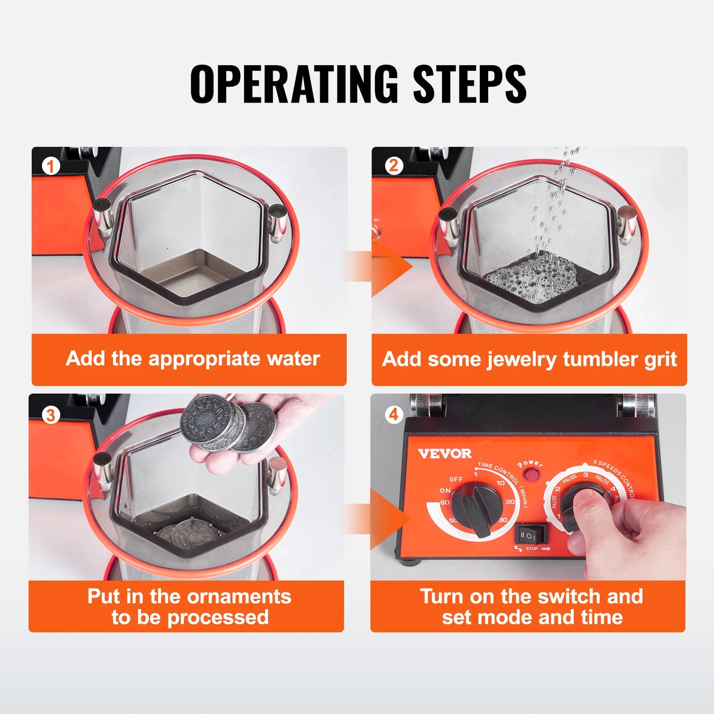 3kg or 5kg Rotary Tumbler Surface Polisher