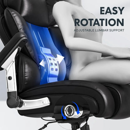 600lbs Big and Tall Office Chair for Heavy People, Heavy Duty Computer Desk Chair with Dynamic Lumbar Support