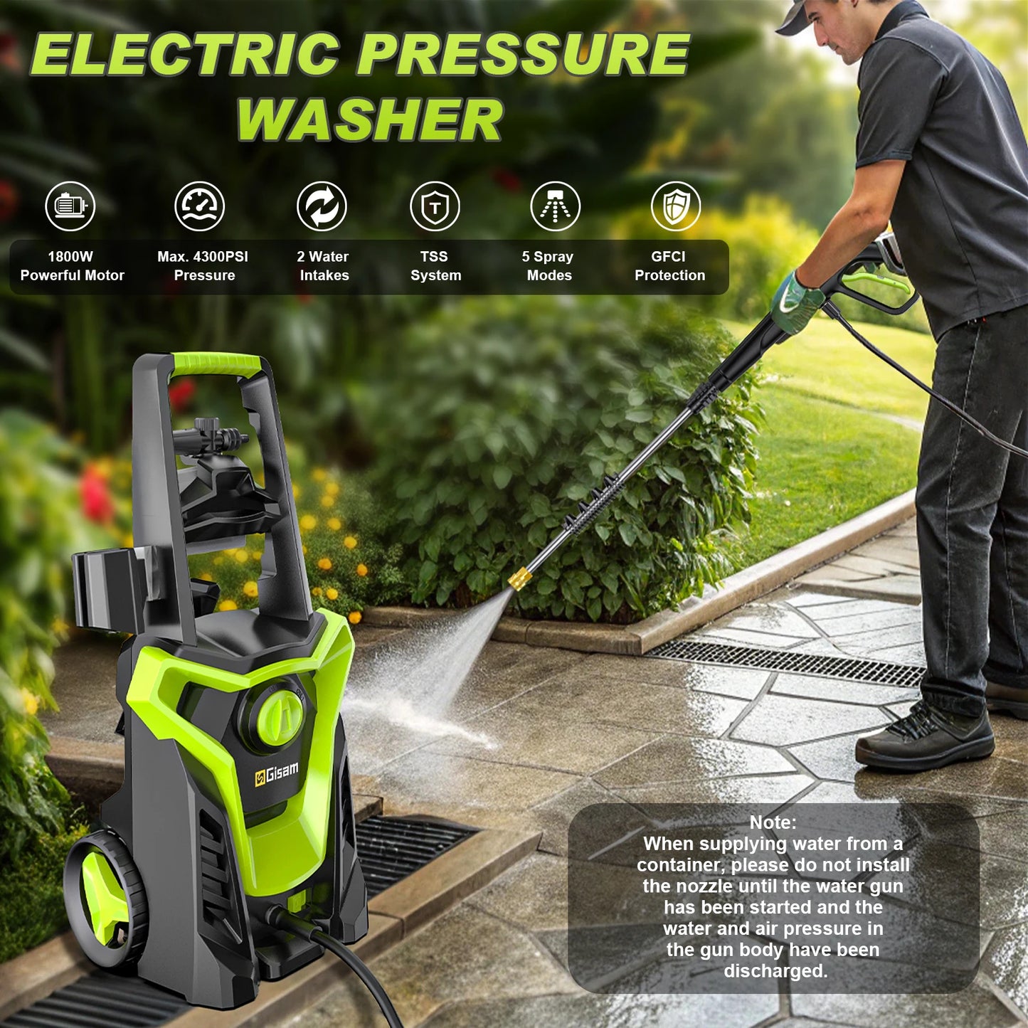 4800PSI Electric High Pressure Washer