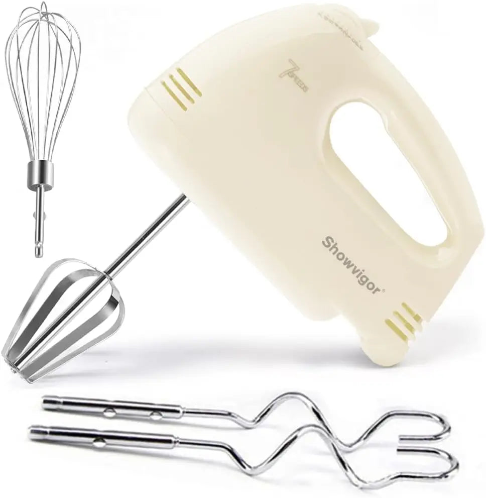 Electric Hand Mixer With 5 Stainless Steel Attachments