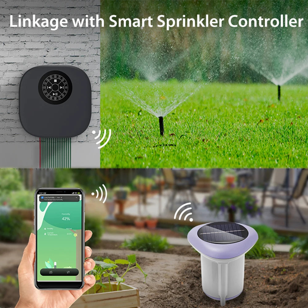 Smart Solar Soil Sensor Planting Temperature and Humidity Meter