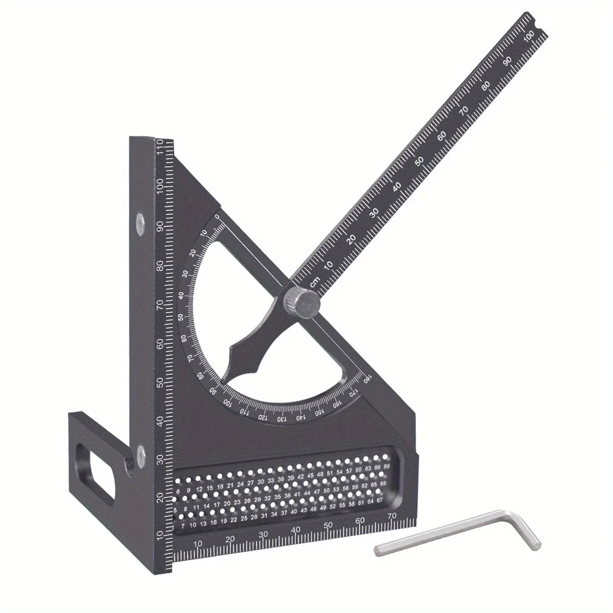 3D Adjustable Carpentry Square Protractor