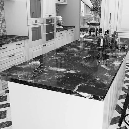 Pvc Marble Kitchen Oil-Proof, Waterproof Self-Adhesive Countertop or Cabinet Renovation Tile Stickers