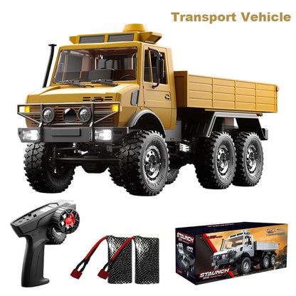RC Truck 6WD Off-road Remote Control Transport/Rescue Truck - 1/18 Scale 2.4G High Speed Climbing Truck