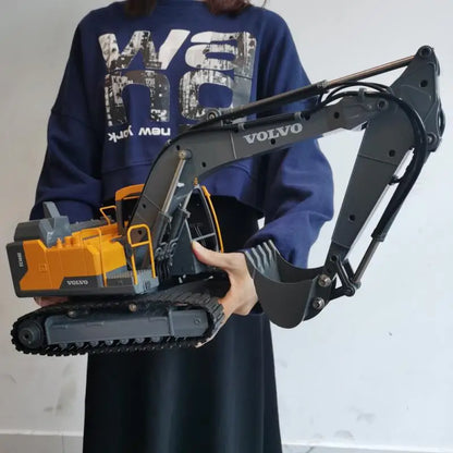 RC Excavator 1/16 Scale, 17CH 3IN1 2.4G APP Dual Remote Control LED Digger