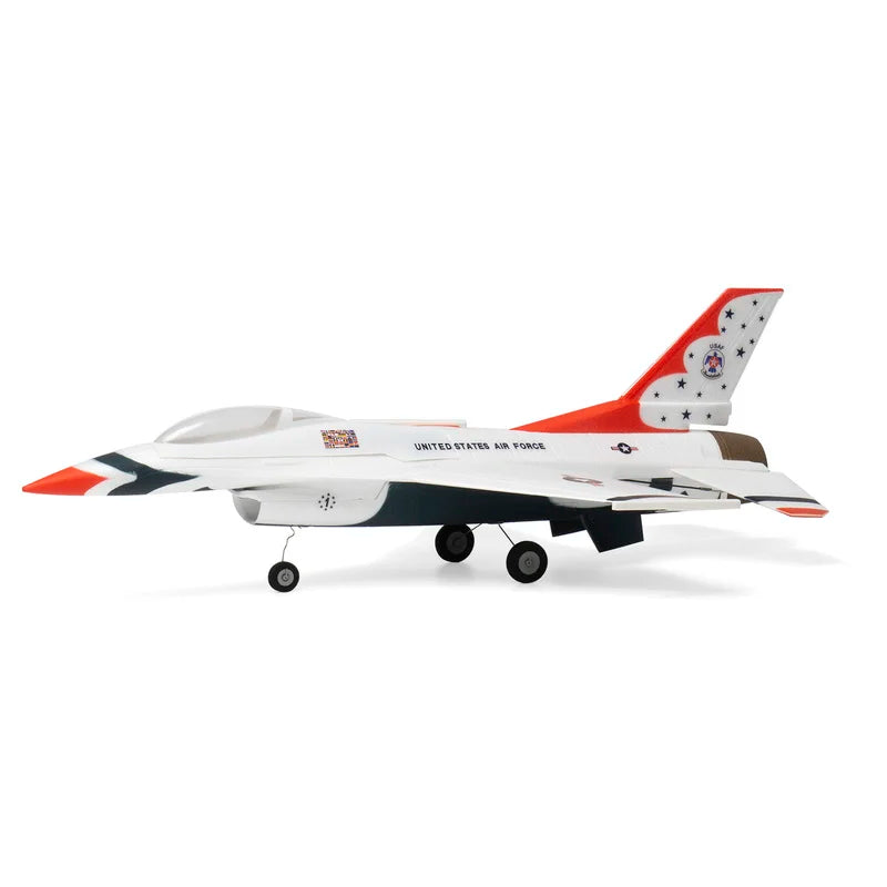 RC F-16 Thunderbirds Micro Scale Jet RC Airplane 30mm Ducted Fan 2S Battery Gyro Stabilization