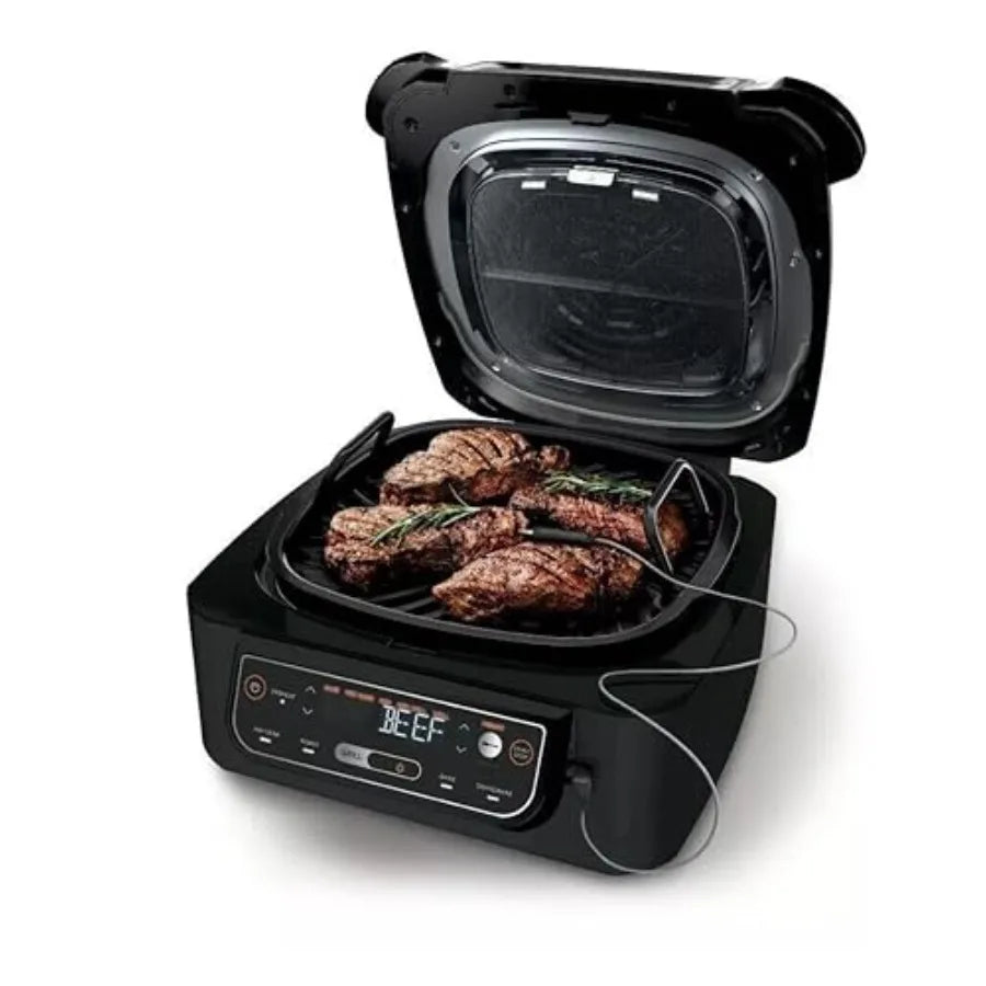 Ninja 4in1 Indoor Grill with 4 Quart Air Fryer for Healthy Cooking