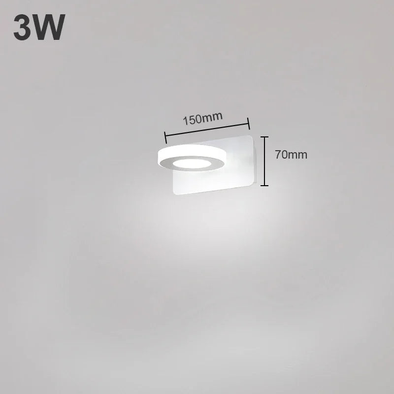 Modern Bathroom LED Vanity Light Wall Mounted Indoor Lamps