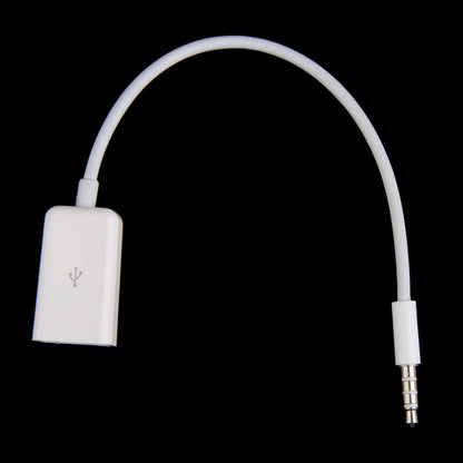 3.5mm Male Car AUX Audio Jack To USB 2.0 Female Adapter