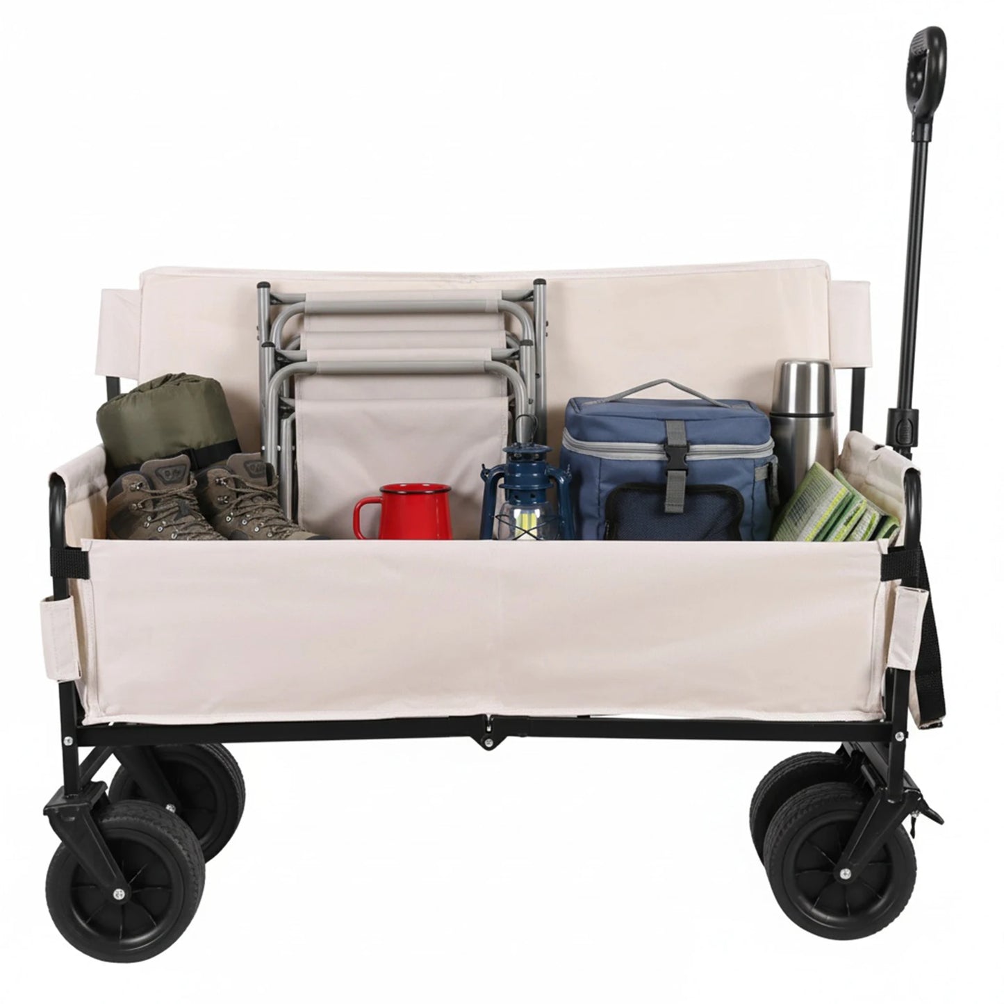 Collapsible Heavy Duty Wagon with Big Wheels