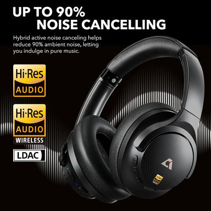 Noise Cancelling Over Ear Bluetooth Headphones