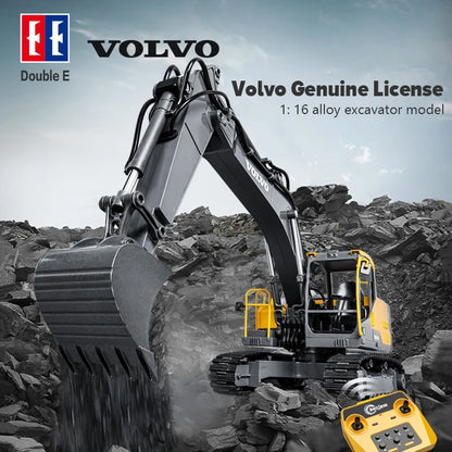 RC Excavator 1/16 Scale, 17CH 3IN1 2.4G APP Dual Remote Control LED Digger